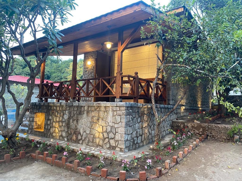 Timber Gazebo with Stone Base, Kanpur